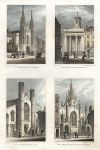 London, four churches, 1831