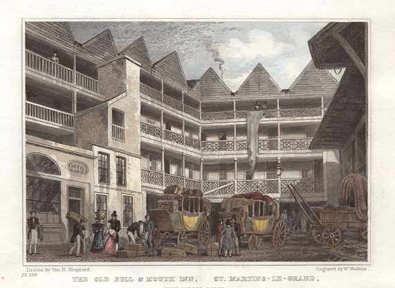 London, Old Bull & Mouth Inn, 1831