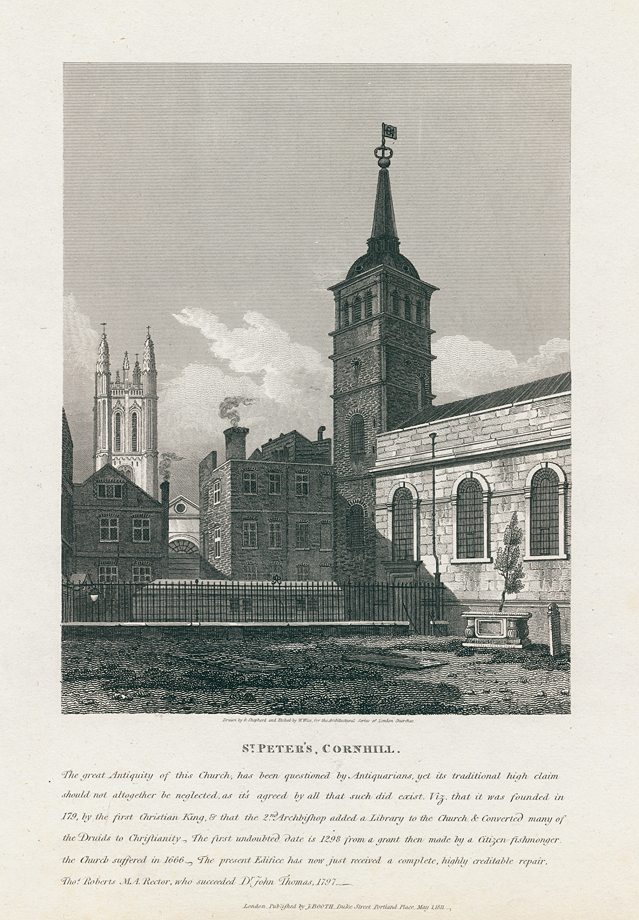 London, St Peter's Cornhill, 1811