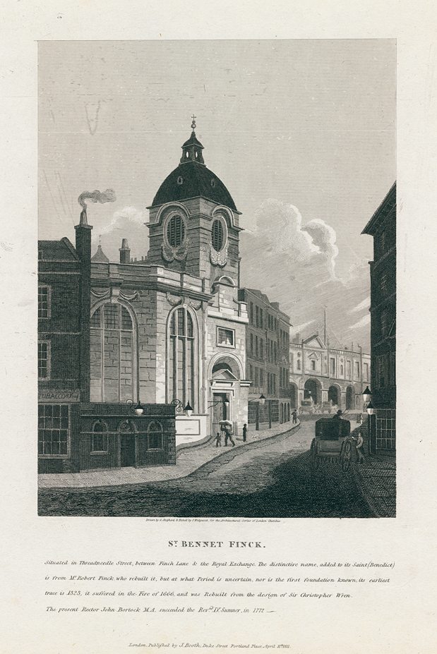 London, St Bennet Fink, Threadneedle Street, 1811