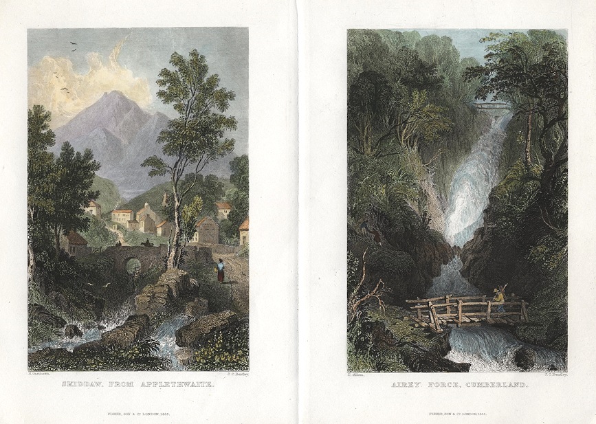 Lake District, Skiddaw, from Applethwaite & Airey Force, 1833