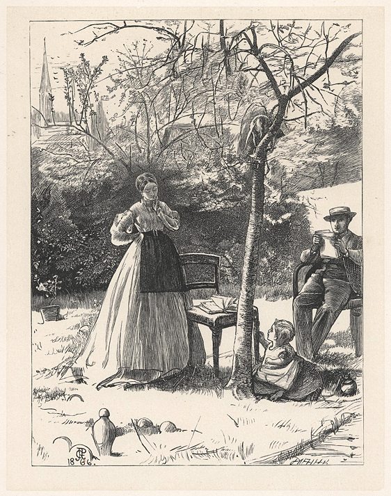 Summer Storm, woodcut by Dalziel Brothers, 1867
