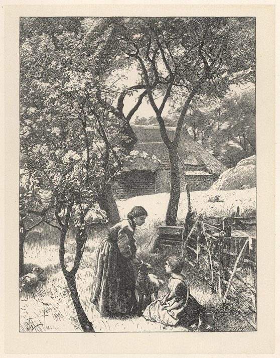 Peace, woodcut by Dalziel Brothers, 1867