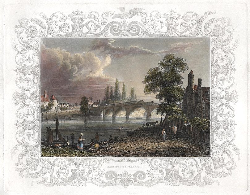 Surrey, Chertsey Bridge, 1830