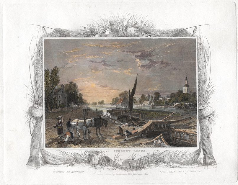 Middlesex, Sunbury Locks, 1830