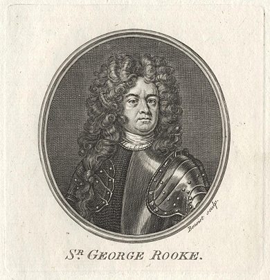 Sir George Rooke, portrait, 1759