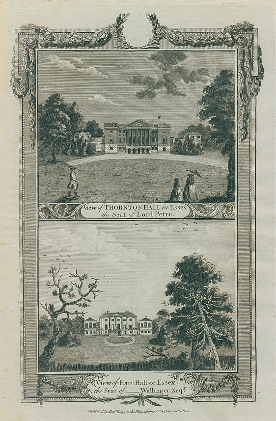 Essex, Thornton Hall & Hare Hall, 1784