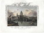 London, St. Pauls, from Bankside, 1830