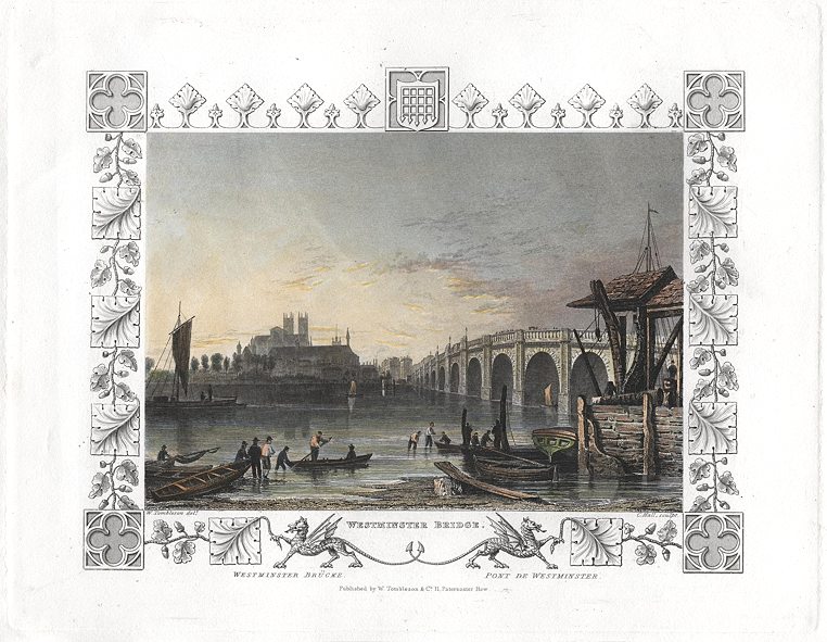 London, Westminster Bridge, 1830