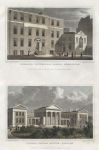 London, Licensed Victuallers School & Orphan Asylum, Clapton, 2 views, 1831