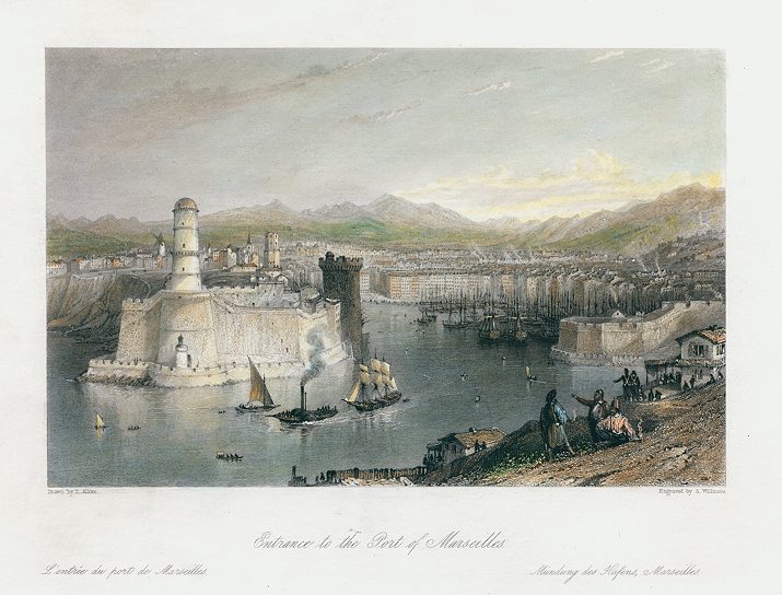 France, Marseilles Port, 1840