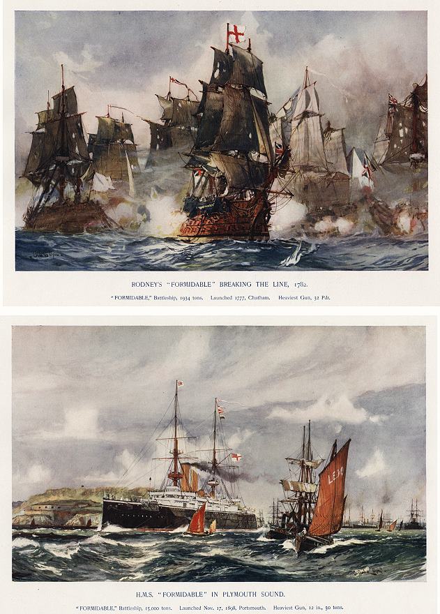 Naval, The 'Formidable' in 1782 and 1898, 1901
