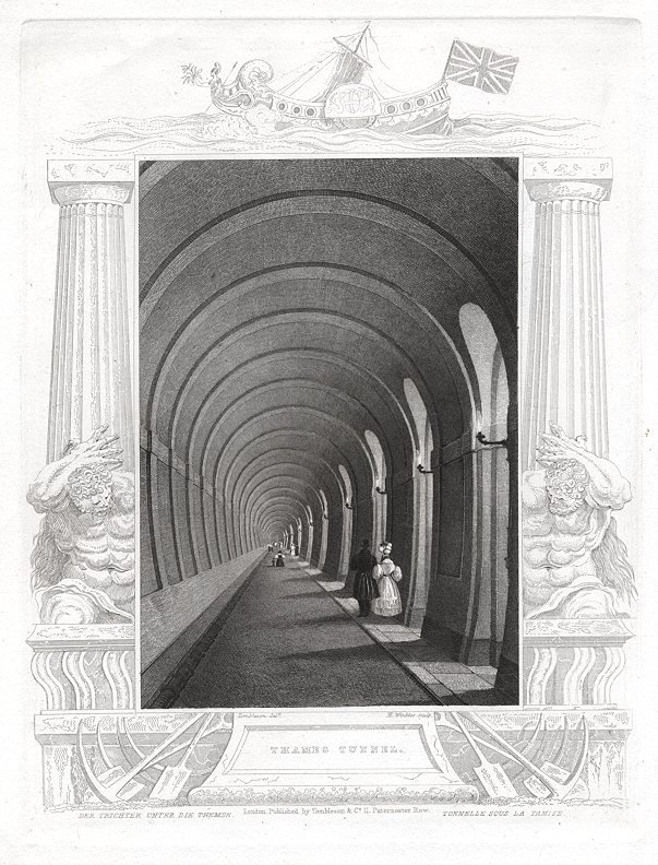 London, Thames Tunnel, 1830