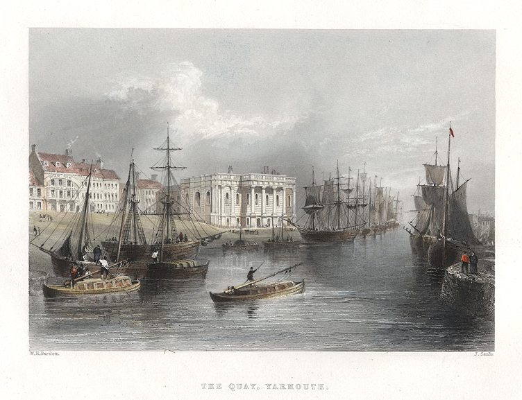 Norfolk, Yarmouth Quay, 1842