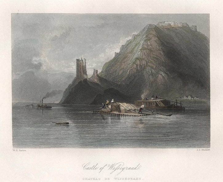 Hungary, Castle of Wissegraad (on the Danube), 1840