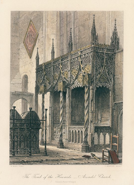 Sussex, Arundel Church, Tomb of the Howards, 1875