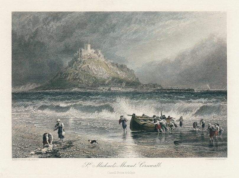 Cornwall, St.Michael's Mount, 1875