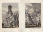 London, Royal Exchange & St.Bride's Avenue, Fleet Street, 1831