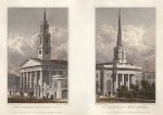 London, New Church, Waterloo Road & St.Barnabas, King Square, 1831
