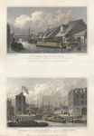 London, Regent's Canal, two views, 1831