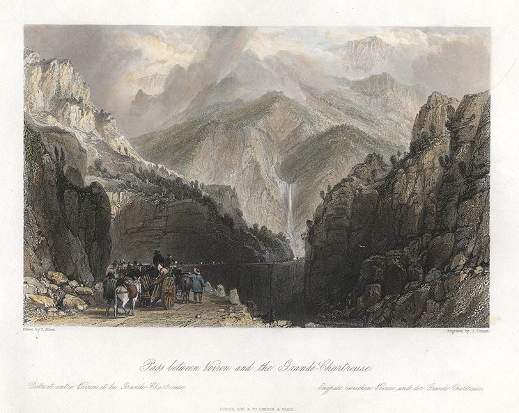 France, Pass Between Voiron and the Grande-Chartreuse, 1840