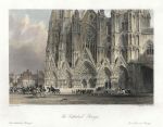 France, Bourges Cathedral, 1840