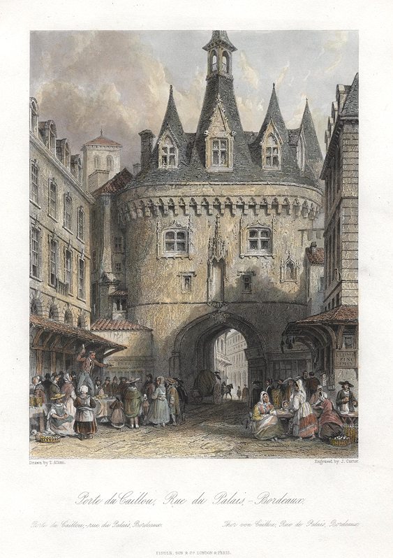 France, Bordeaux, porte Cailhau, 1840