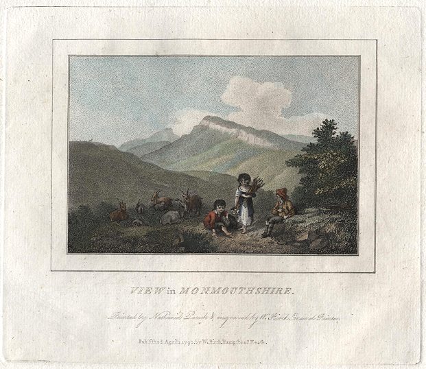 Wales, Monmouthshire view, 1790