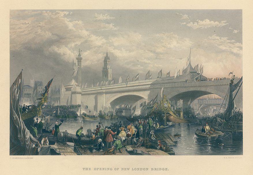 London, Opening of the New London Bridge in 1831, c1872