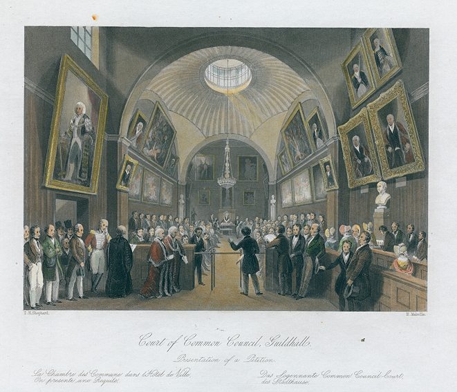 London, Guildhall, Court of Common Council, 1841