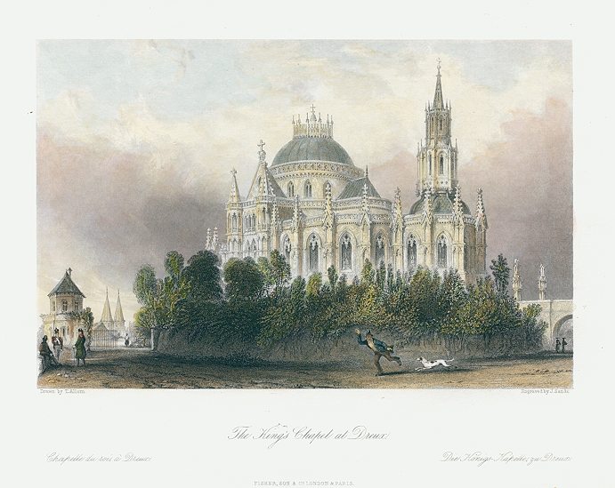 France, King's Chapel at Dreux, 1840