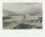 France, Paris, Place de la Concorde, 1840