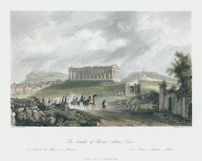 Greece, Athens, Temple of Theseus, 1841