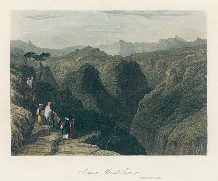 Lebanon, Scene in Mount Lebanon, 1870