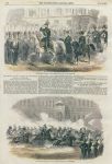 Russia, St.Petersburg, the Emperor & parade of Cavalry, 1855