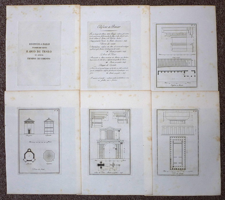 Greece, Athens, various classical remains, 1796