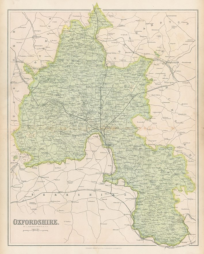 Oxfordshire map, c1867