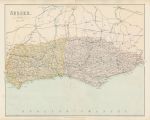 Sussex map, c1867