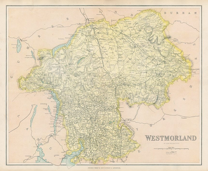 Westmoreland map, c1867