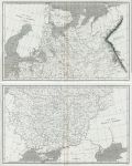Russia in Europe, on 2 maps, 1820