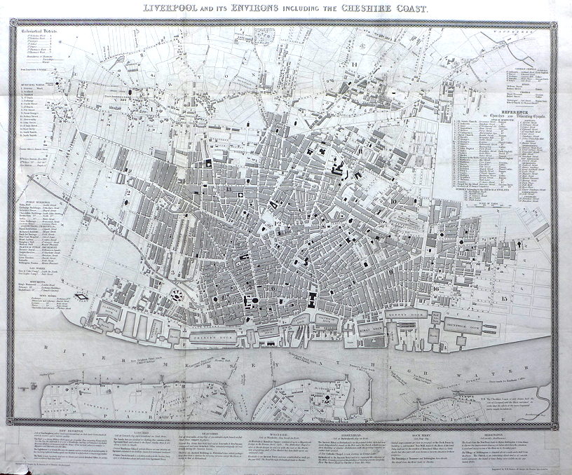 Liverpool, large detailed Plan, 1836