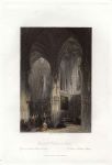 France, Caen, Church of St.Pierre, 1840