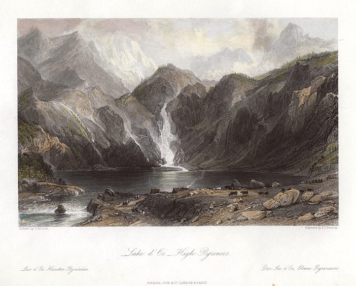 France, Pyrenees, Lake d'Oo, 1840