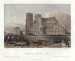 France, Cathedral of Notre Dame - Paris, 1840