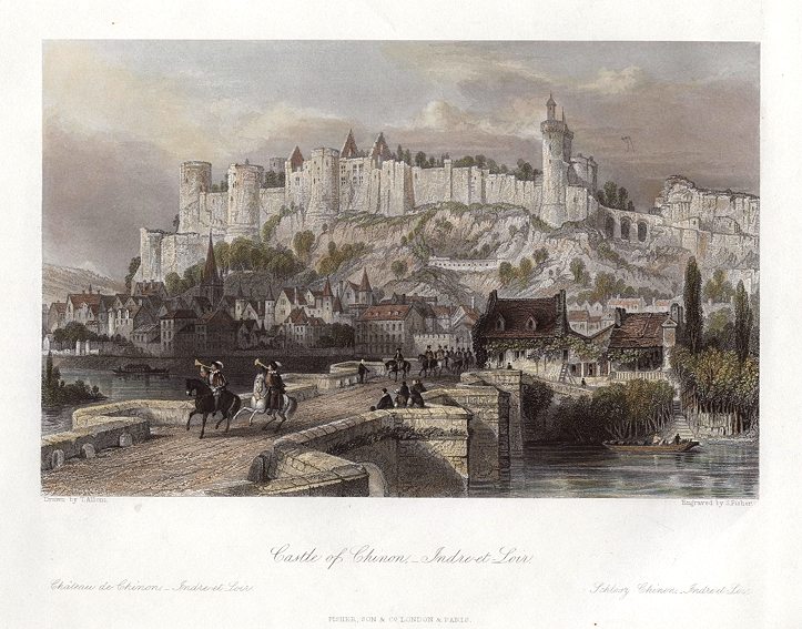 France, Castle of Chinon, Indre et Loir, 1840