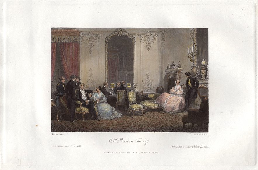 France, A Parisian family, 1840