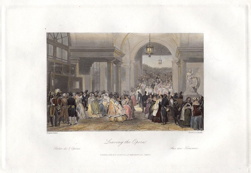 France, Paris, Leaving the Opera, 1840