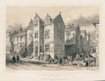 Wales, Conway, Plas Mawr, or the Great Mansion, lithograph, 1850