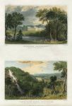Devon, Ugbrooke & Canonteign House, 2 views, 1832