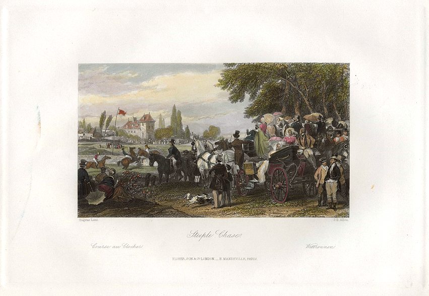 France, Paris, Steeple Chase, 1840